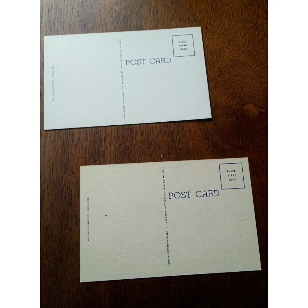 Linen Postcards Nebraska Landmarks - Ephemera -UnPosted-Curteich -Vintage- 5 x 3